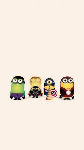 Wallpaper Weekends Mighty Minions Marvel Superheroes For Your iPhone