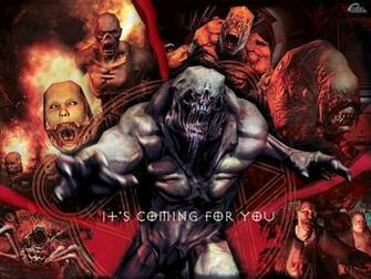 Wallpaper Red Monster Doom