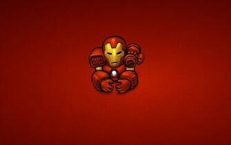 Ironman Comics Marvel Stahl Minimalistisch Rot