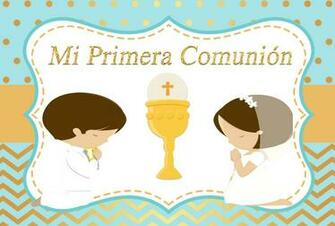 Aqua Gold My First Communion Baptism Mi Pirmera Bautizo