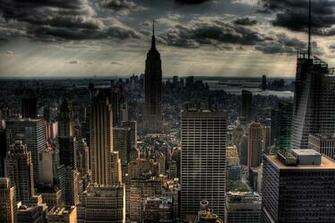 Gotham City Background New York Skyline HDr Desktop