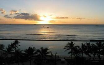 Sunset In Waikiki Wallpaper