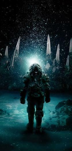 Underwater Horror Movies Suit Wallpaper