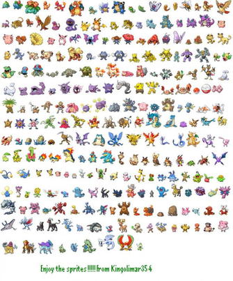 Heartgold Soulsilver Sprites By Kingolimar354