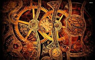 Vintage Mechanism Wallpaper Steampunk Tim Burton Styles