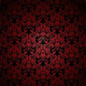 Fancy Red And Black Floral Inspired Background That Seamlessly Tiles