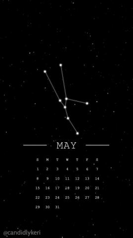 Taurus Constellation Horoscope May Calendar Wallpaper