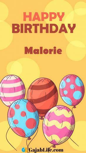 Create Malorie Happy BirtHDay Image Wallpaper With Coloring