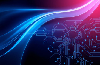 Black And Blue Tech Wallpaper