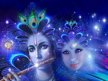 Lord Krishna And Radha Beautiful HD Pics 4k Ultra Tv Wallpaper