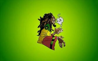 Bob Marley Reggae Music Caricature Smoke Marijuana Dreadlocks