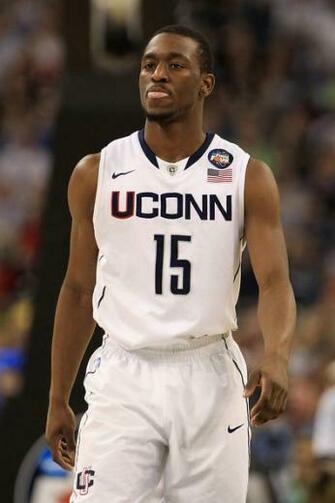 Kemba Walker Of The Connecticut Huskies Looks On