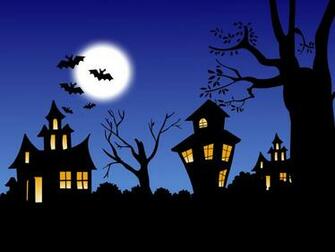 Halloween Night Wallpaper Stock Photos