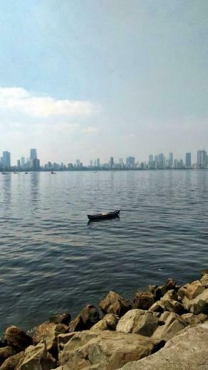 Sailing Alone Boat Mumbai Sea Mobile Wallpaper