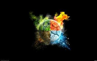 Earth Fire Wind Water Wallpaper Element Picture