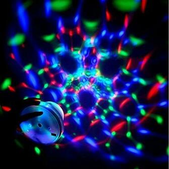 Seresroad New Rgb Crystal Ball Led Automatic Rotating