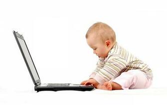 Bebe Con Computadora Wallpaper De Bebes Online Gratis