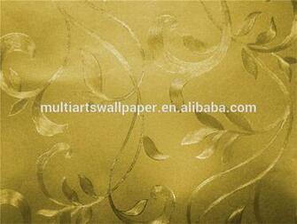 Leaf Wall Paper Design Home Decor 3d Wallpaper Silver Metallic