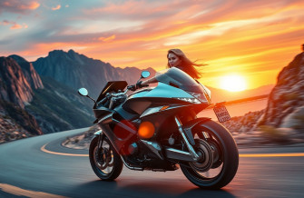 Motorcycle Girl Wallpaper