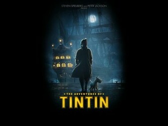 Tintin Poster Wallpaper Stock Photos