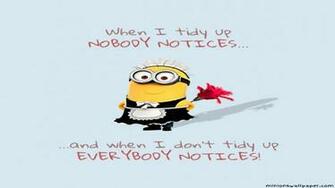 When I Tidy Up Wallpaper Minions