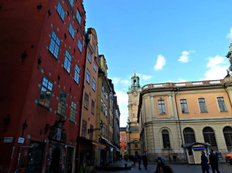 Gamla Stan City Lake Wallpaper