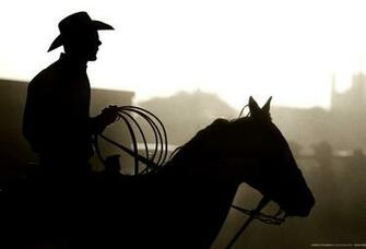 Wallpaper Silhouette Cowboy Rodeo Horse Hat Desktop