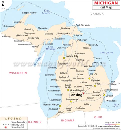 Image Michigan Railroad Map Pc Android iPhone And iPad Wallpaper