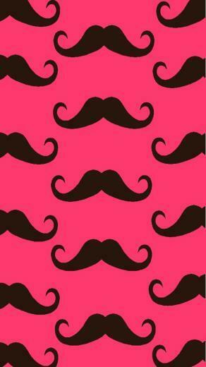 Wallpaper Rainbow Mustache