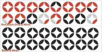 Retro Wallpaper Wall Stickers Colour Options From The Interiorinstyle