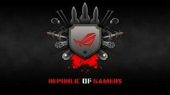 Red Asus Evga Rog Gamer Wallpaper Art HD