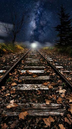 Xiaomi Redmi Note Wallpaper With Artistic Picture Of Old Railway