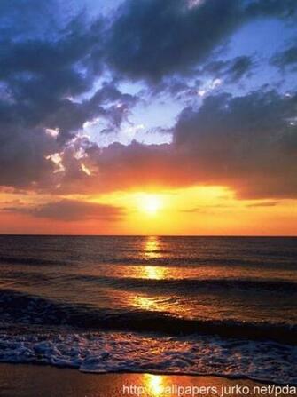 Background Pda Wallpaper Shoreline Sunset