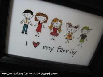 Nap Time Journal I Love My Family Frame Diy