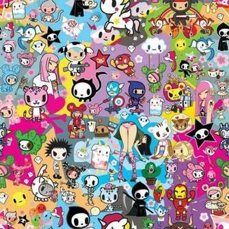 Large Tokidoki Background Kawaii Wallpaper Cute Art