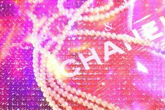 Chanel Logo Wallpaper Pink