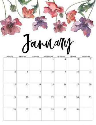 Cute January Calendar Wallpaper On We Heart It