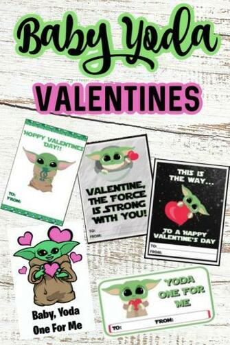 Printable Baby Yoda Valentines Simplistically Living