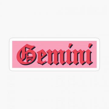 Gemini Goth Font By Gabyiscool Sticker In