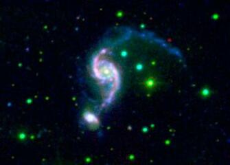Spitzer Space Telescope Pictures Gallery Older Galaxy Pair Has
