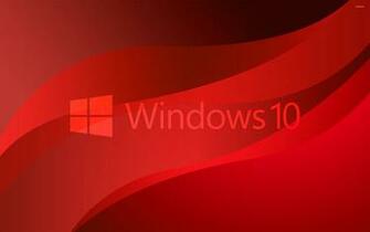 Windows Transparent Logo On Red Waves Wallpaper Computer
