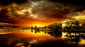 Wallpaper Most Spectacular Sunset