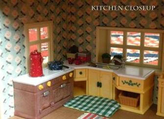Calico Critters Sylvanian Families Luxury Townhouse Custom Wallpaper