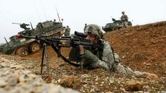 Wallpaper M249 Lmg Light Machine Gun Saw Mk Soldier U S