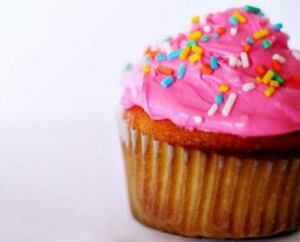Pink Cupcake Wallpaper