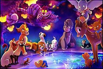 Walt Disney Fan Art The Gathering Of Characters