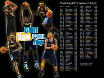 Denver Nuggets Official Schedule Desktop Wallpaper