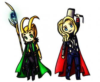 Chibi Loki And Thor Wallpaper Image Pictures Becuo