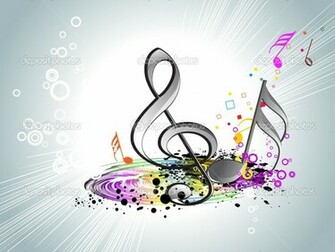 Music Note Designs Wallpaper Colorful Notes
