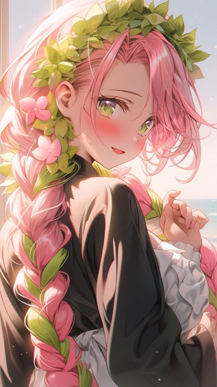 Mitsuri Kanroji Wallpaper Kimetsu No Yaiiba Demon Slayer Oc